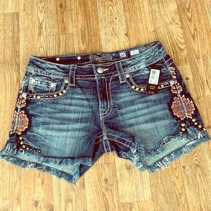 Miss me signature jean shorts